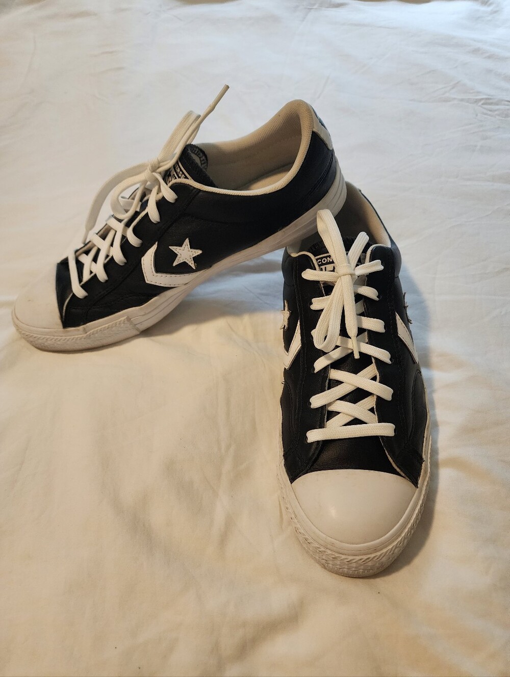 Converse Mens All Star Leather Low Top Sneakers